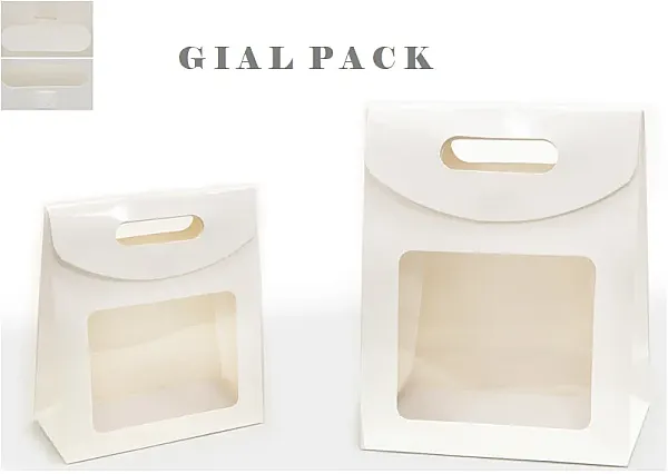 ΤΣΑΝΤΑ ΧΑΡΤΙΝΗ ΠΛΑΣΤΙΚΟΠΟΙΗΜΕΝΗ ΜΕ ΠΑΡΑΘΥΡΟ